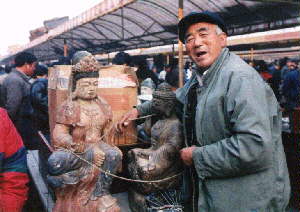 Ghost Market Vendor unloading his goods